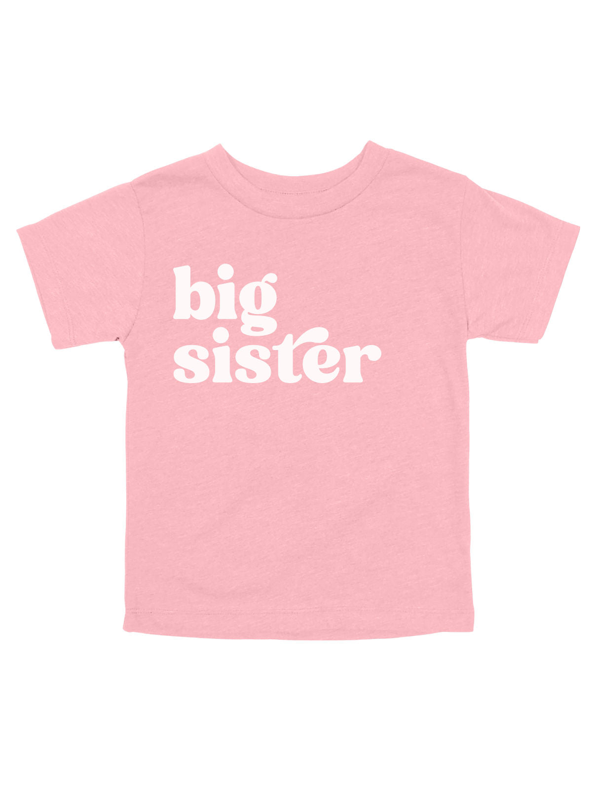 Big Sister Shirt for Girls in Pink