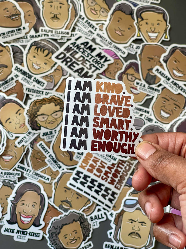 Black History Month Die Cut Stickers