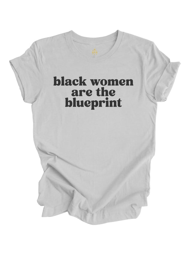 Black Women Are the Blueprint Athletic Gray T-Shirt – Mackenzie Madison of Philadelphia