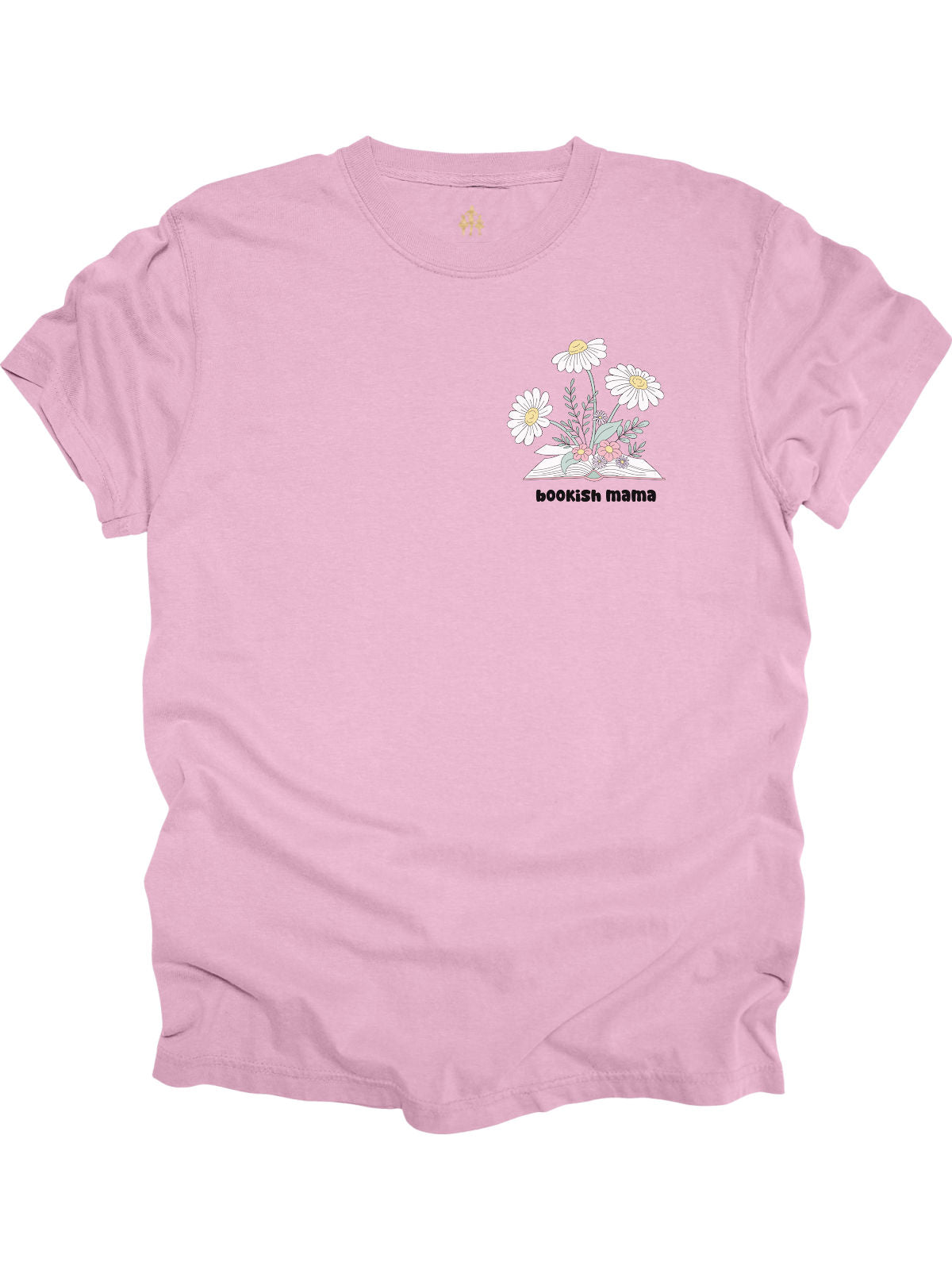 Just One More Chapter Before the Kids Wake Up book lover quote on a pink t-shirt