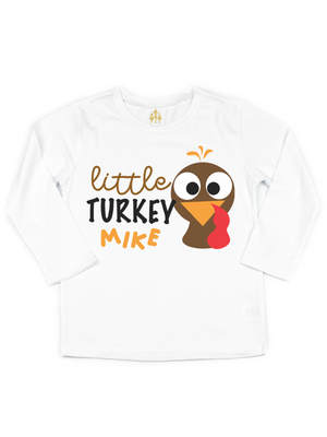 Boys Little Turkey Thanksgiving Tee