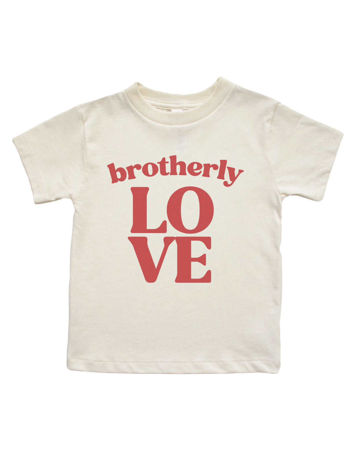 Brotherly Love Kids Short Sleeve Natural T-Shirt