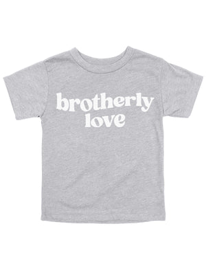 Brotherly Love Philly Kids Short Sleeve Heather Gray Shirt