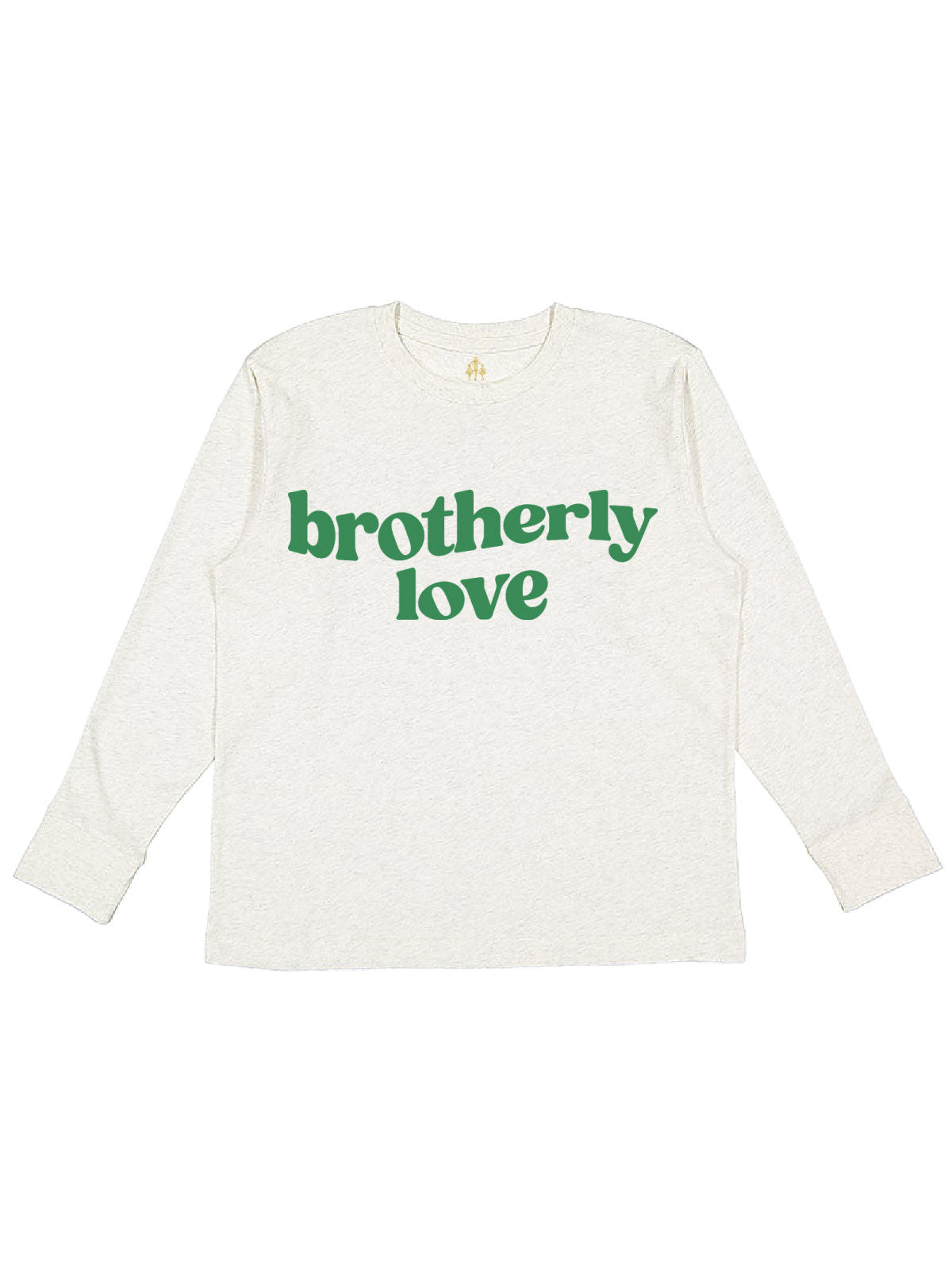 Brotherly Love Philly Kids Long Sleeve Shirt in Natural