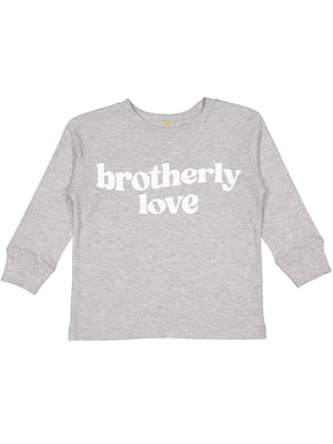 Brotherly Love Long Sleeve Philly Kids Heather Gray Shirt