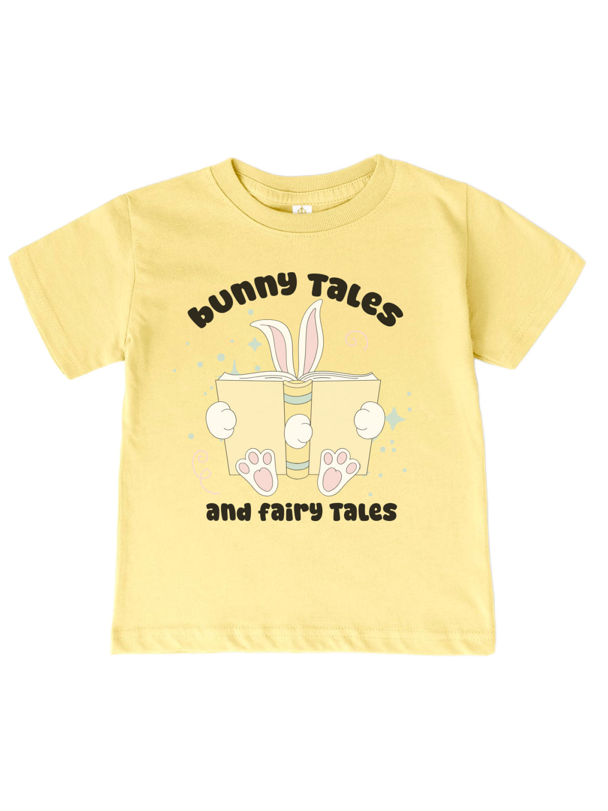 Bunny Tales and Fairy Tales yellow Easter kids shirt