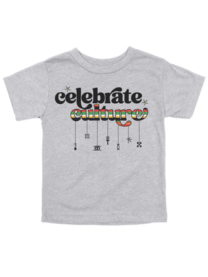 short sleeve heather gray kids t shirt celebrate culture african pride kwanzaa symbols