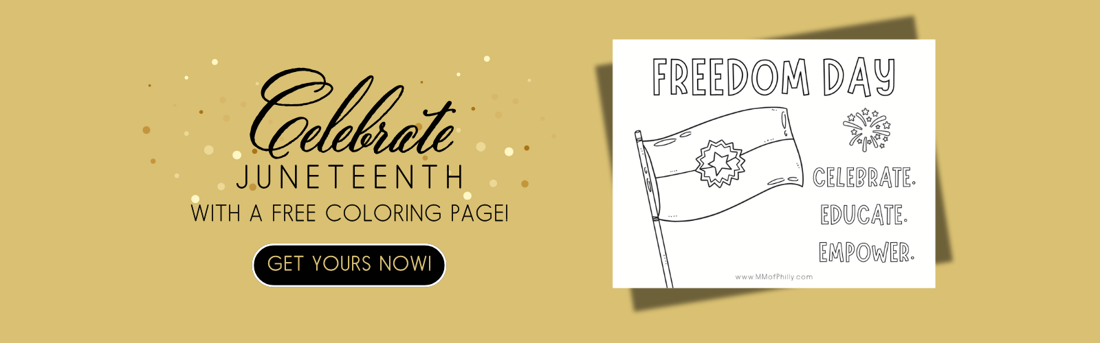 Celebrate Juneteenth with a free coloring page