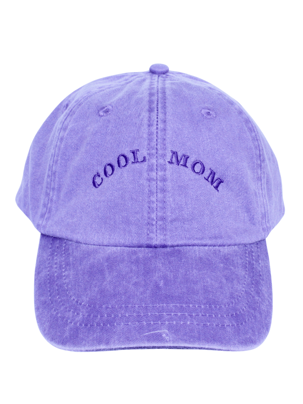 Purple Embroidered Hat that says Cool Mom