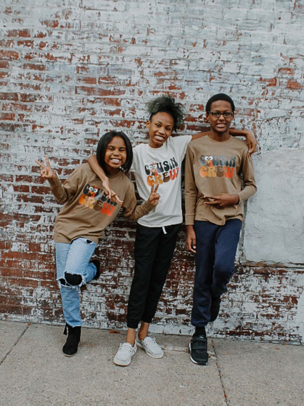 Kids Cousin Crew Thanksgiving Shirts