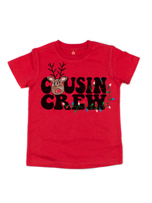 Cousin Crew Reindeer Shirt in Red