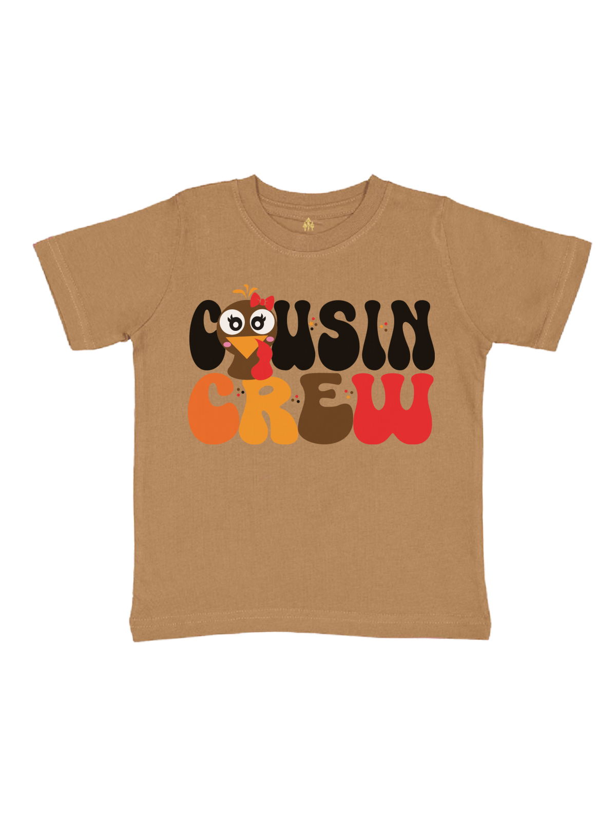 Cousin Crew Turkey Face Kids Shirt