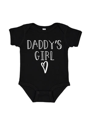 Daddy's Girl Newborn Bodysuit in Black