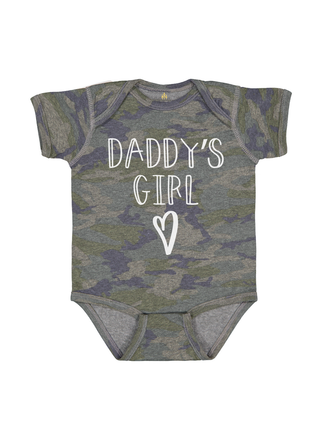 Daddy's Girl Vintage Camo Baby Bodysuit