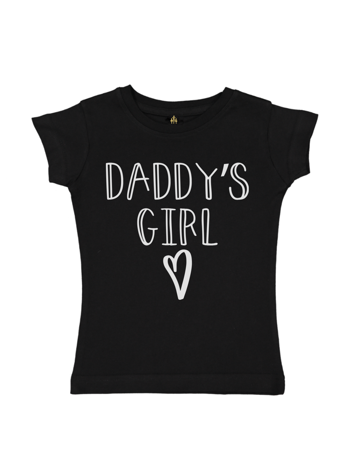 Daddy's Girl Kids Shirt in Black