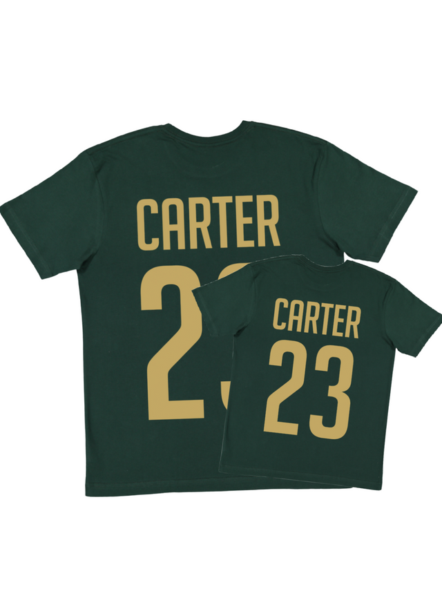 Daddy and Me Hunter Green Matching Shirts