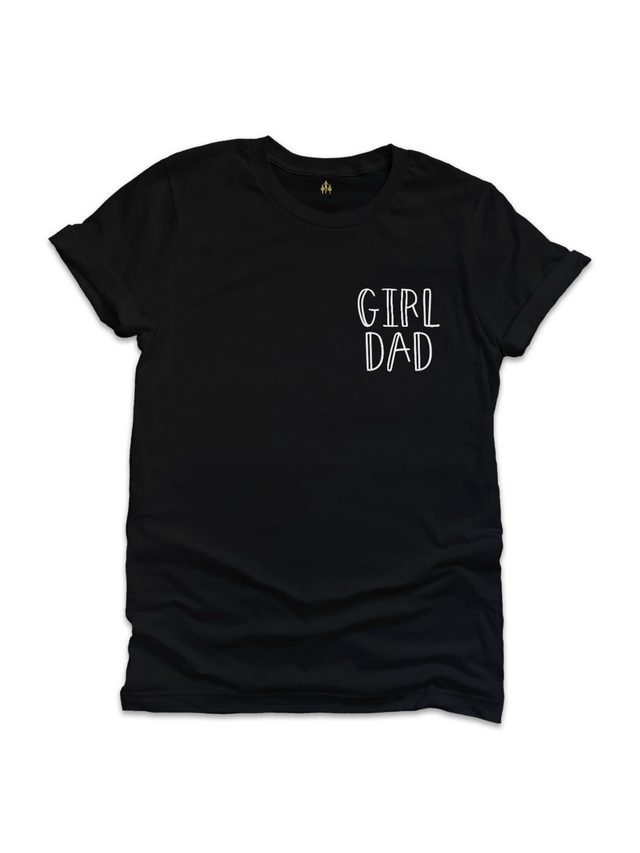 Dad of Girls Mens Shirt in Black