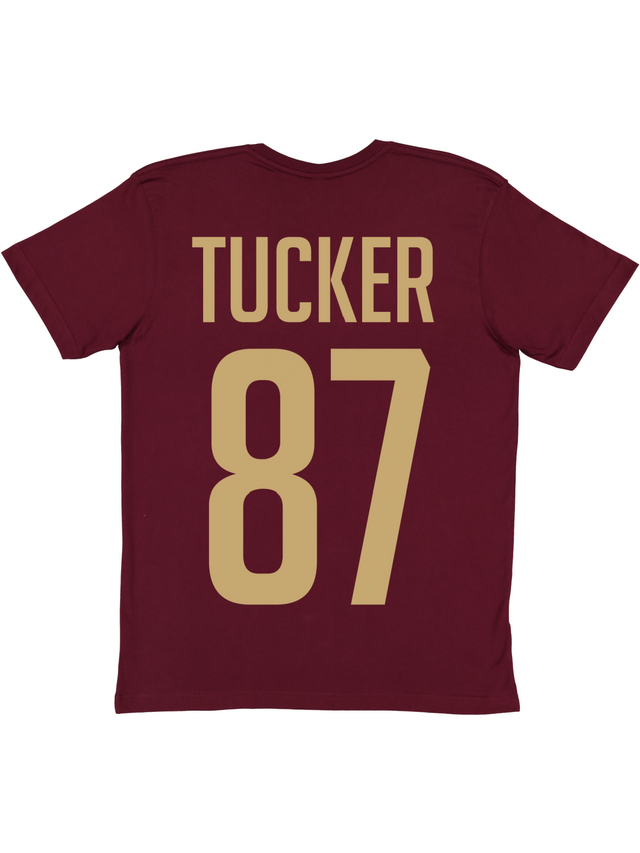 Daddy + Me Matching Jersey Shirts - Maroon