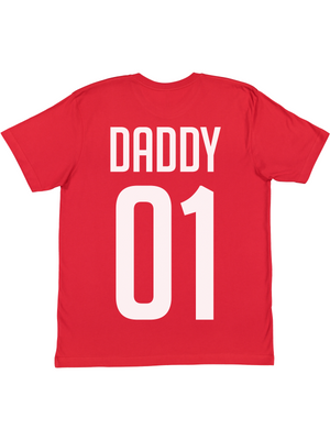 Personalized Daddy Jersey Style Shirts in Red