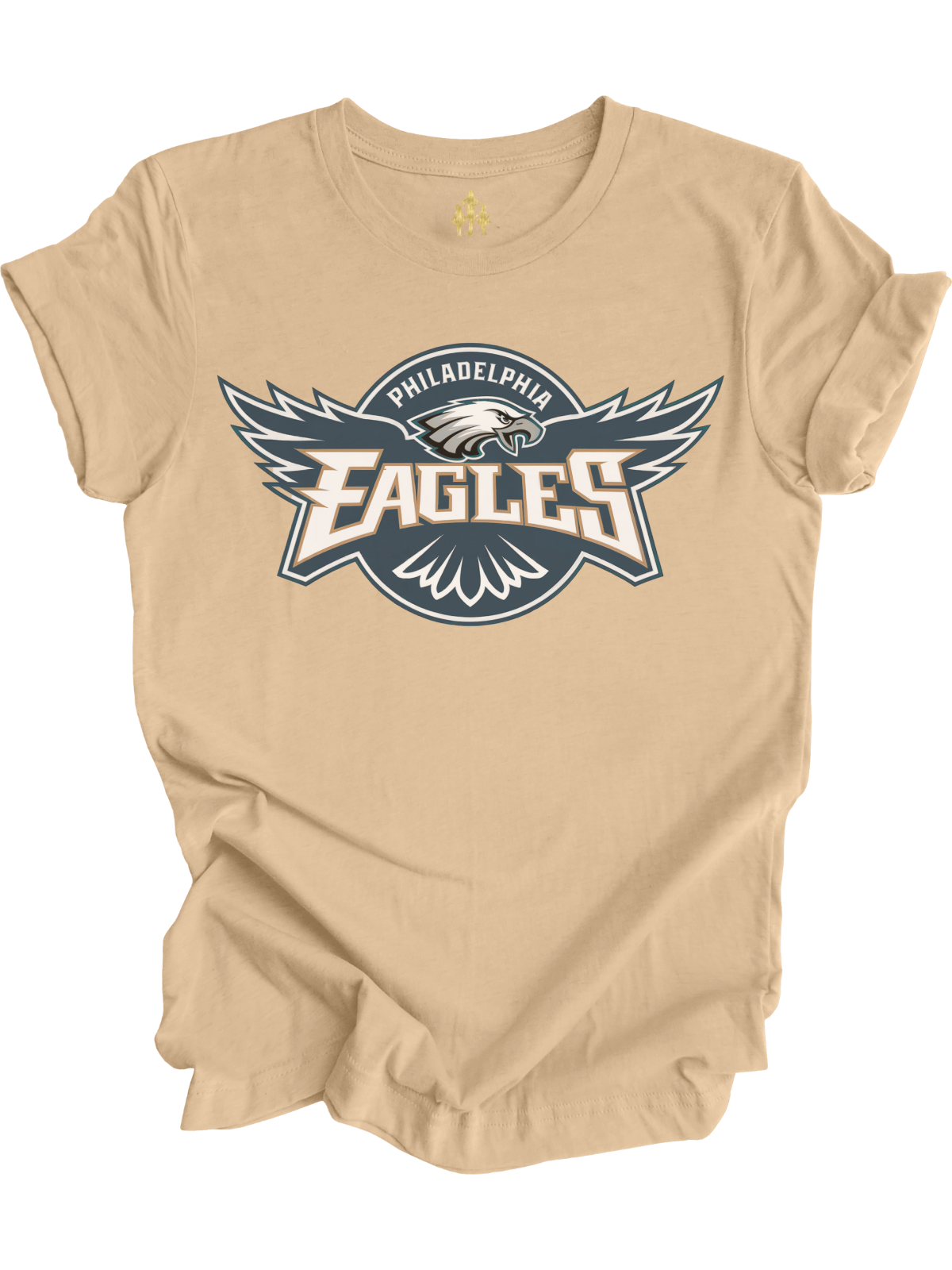 Heather Gray Eagles circle crest t-shirt for adults
