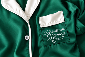 Christmas Morning Crew Satin Lounge Set - Kids