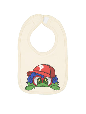 baseball baby bib neutral infant bib Philly baby outfit accessory