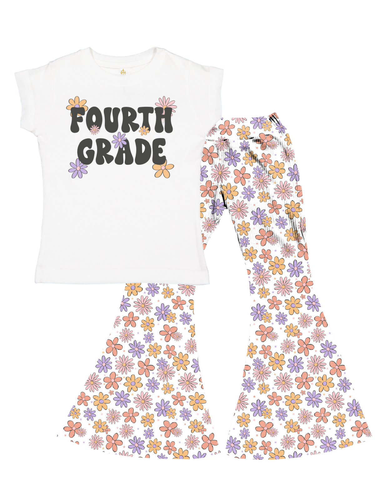 Fourth Grade Retro Shirt for GIrls