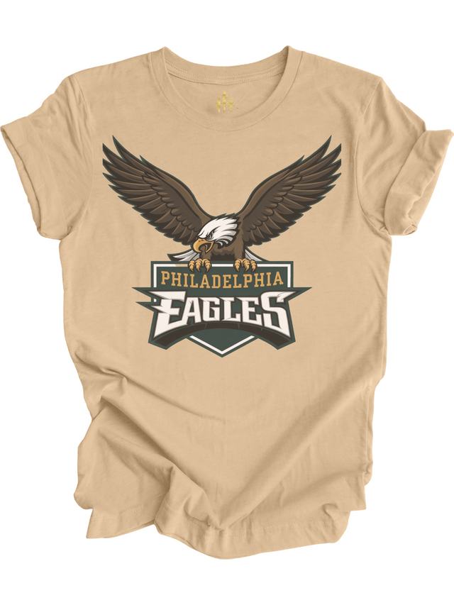 Sand Dune Philadelphia Eagles Fly Logo tee for adults