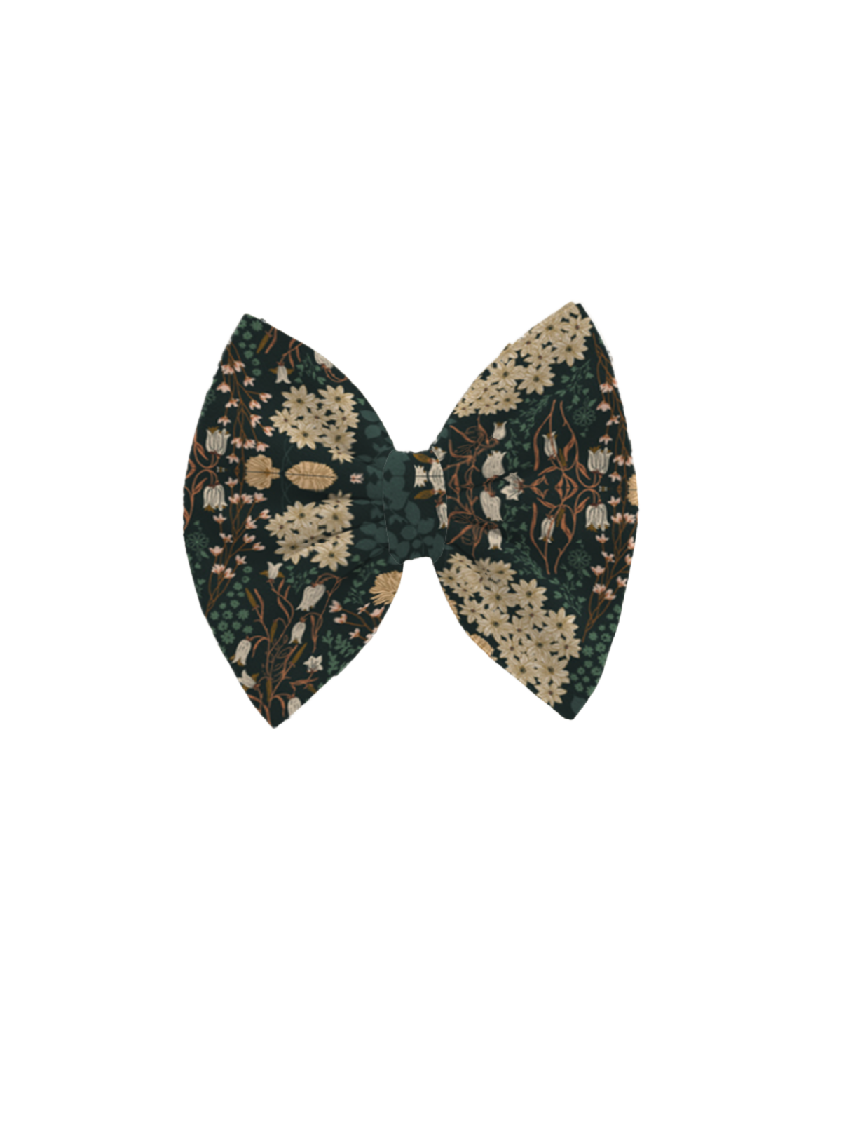 Girls Hair Bows for Fall in a Blooming Fields Print