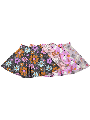 Girls Halloween Skater Skirts