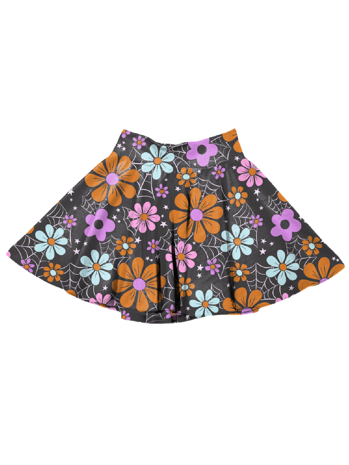 Girls Halloween Skater Skirt in Spooky Cute