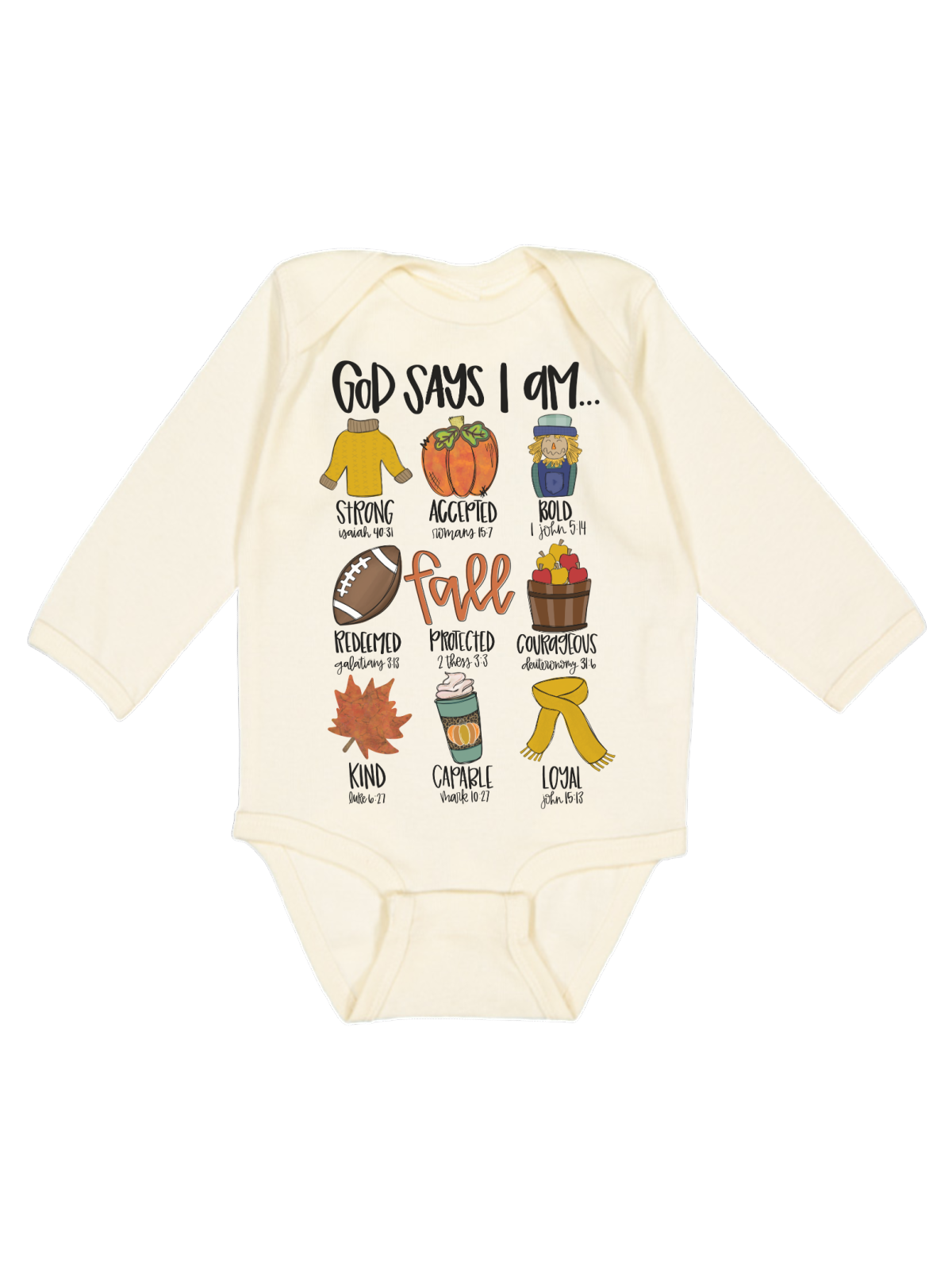 God says I am Baby Thanksgiving Outfit 