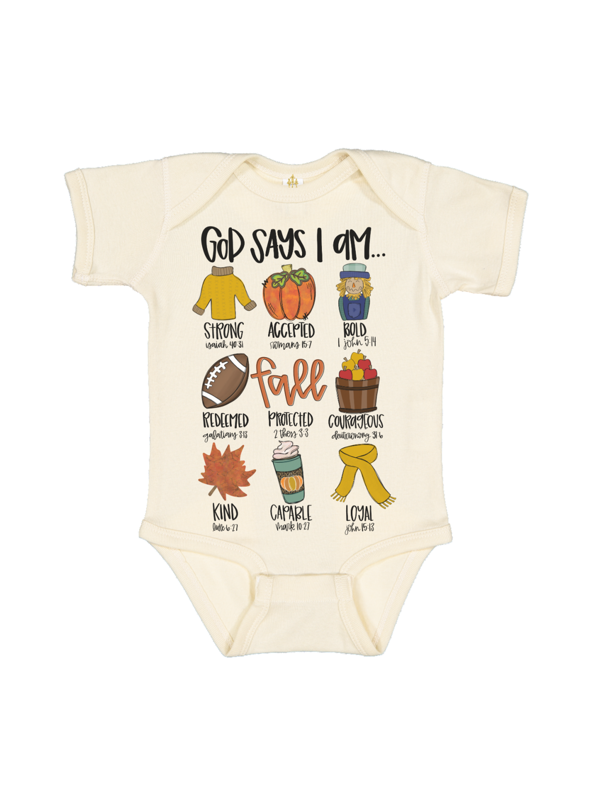 God says I am Baby Thanksgiving Outfit 