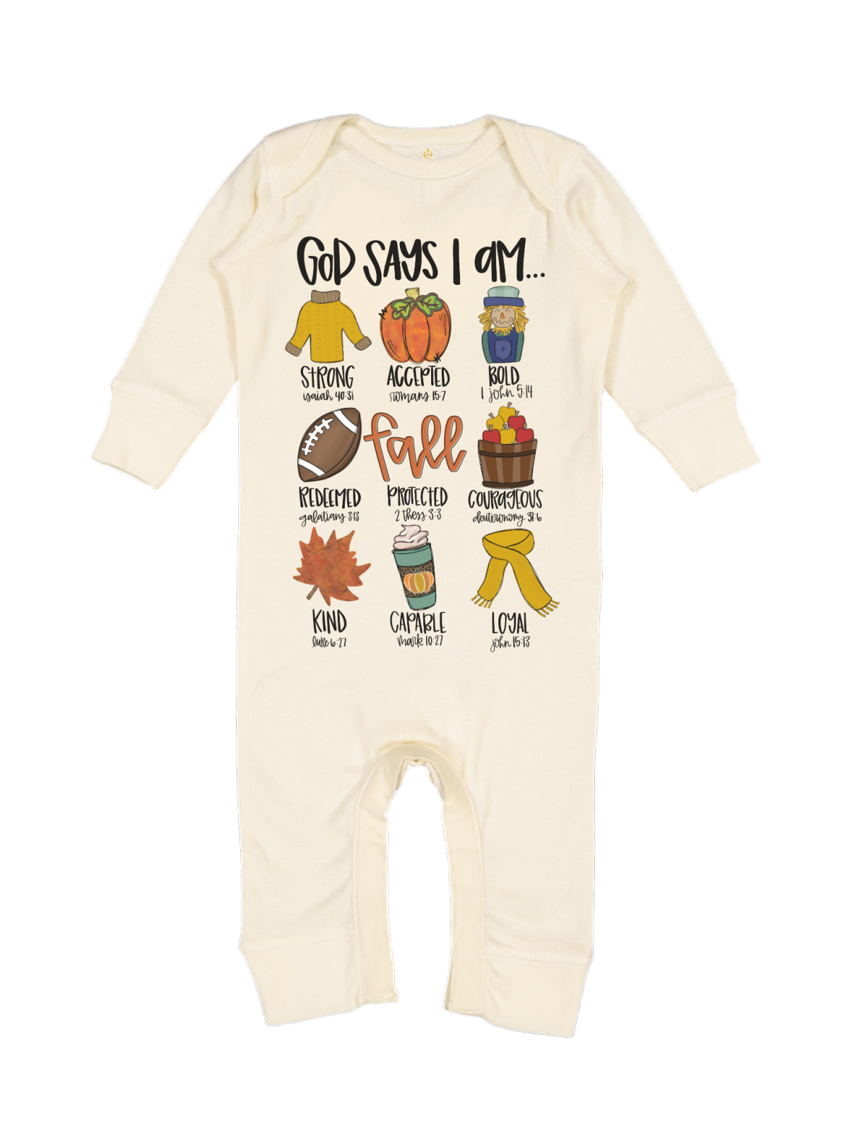 God Says I Am Inspiring Infant Romper