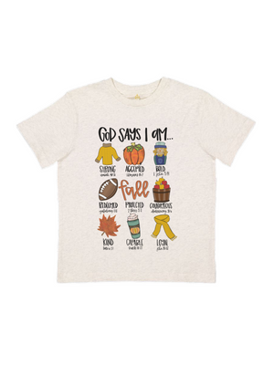 God Says I Am Kids Inspiring Shirt