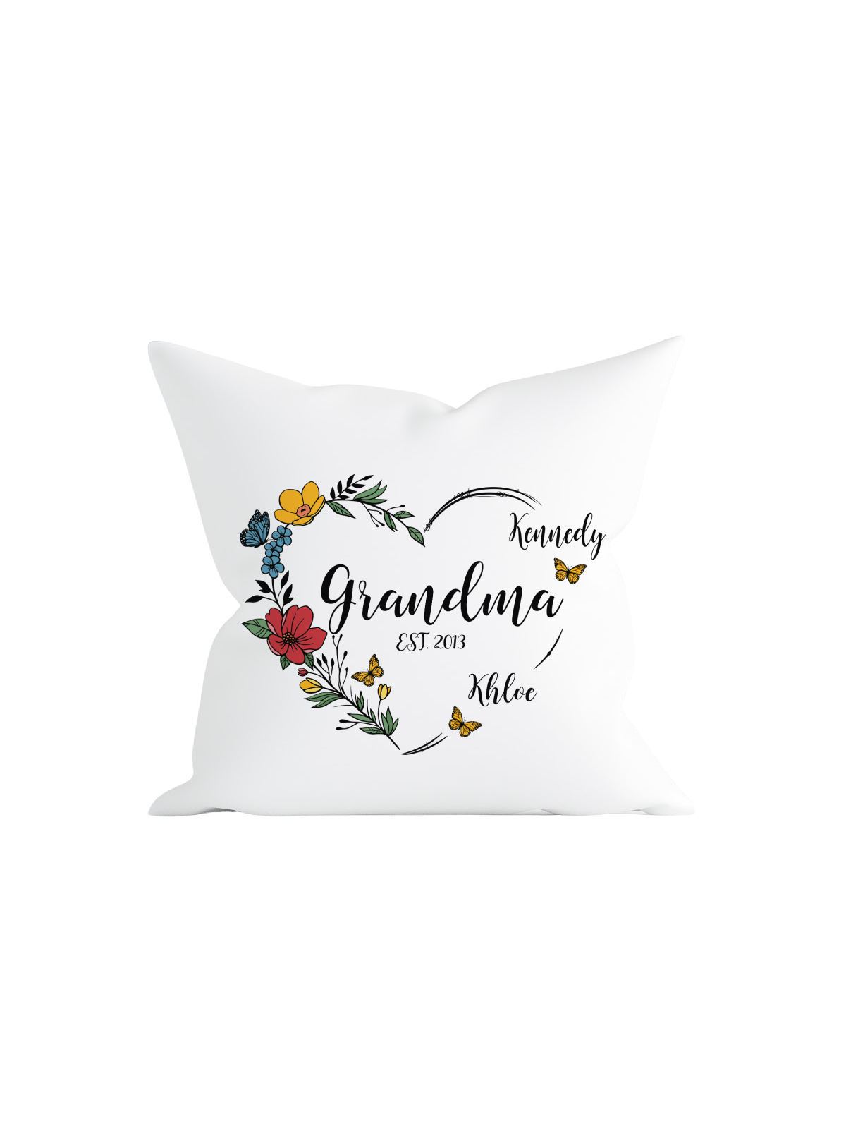 Personalized Grandma Grandchildren Pillow for Mother's Day