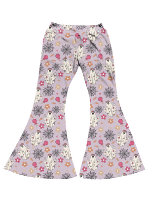 Groovy Ghosts Girls Halloween Bell Bottoms