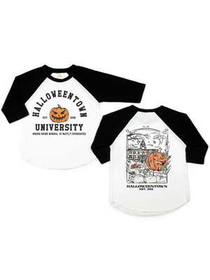 Halloween Town University Kids Halloween Raglan Shirt