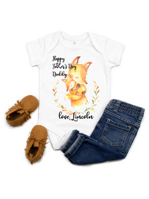 Happy Father's Day Daddy Personalized Infant Bodysuit