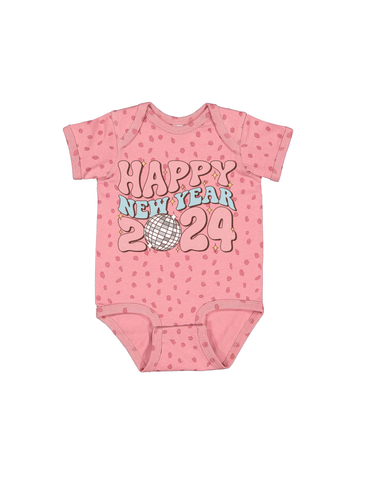 Happy New Year 2024 Baby Girl Bodysuit