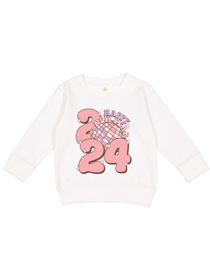 Happy New Year 2024 Girls Sweatshirt