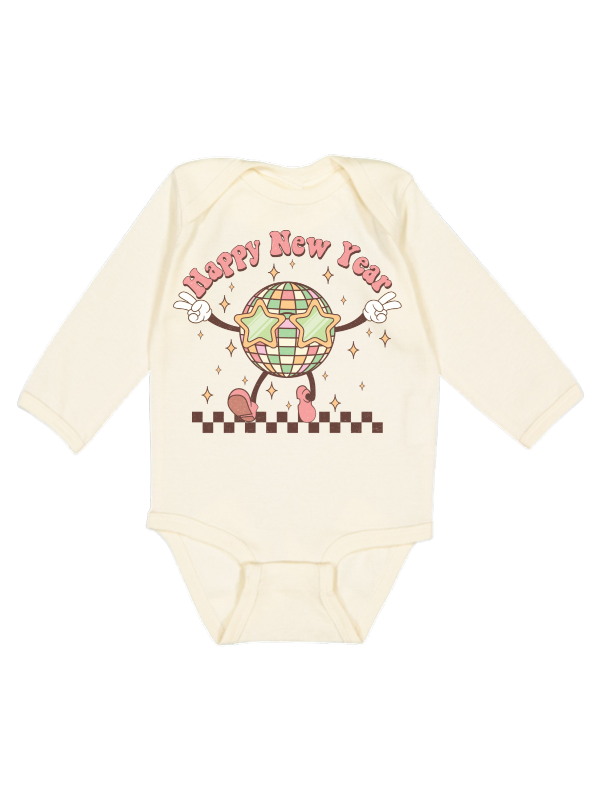 Happy New Year Baby Long Sleeve Bodysuit