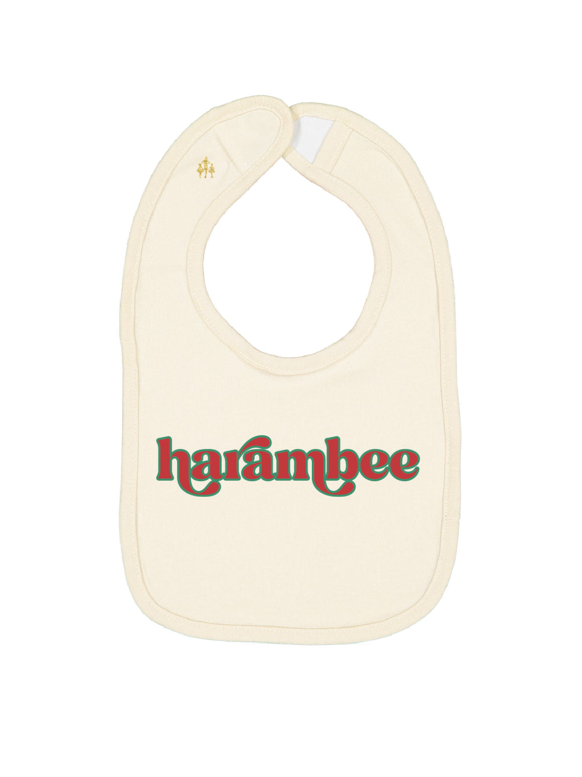 natural infant bib that reads Harambee Kwanzaa