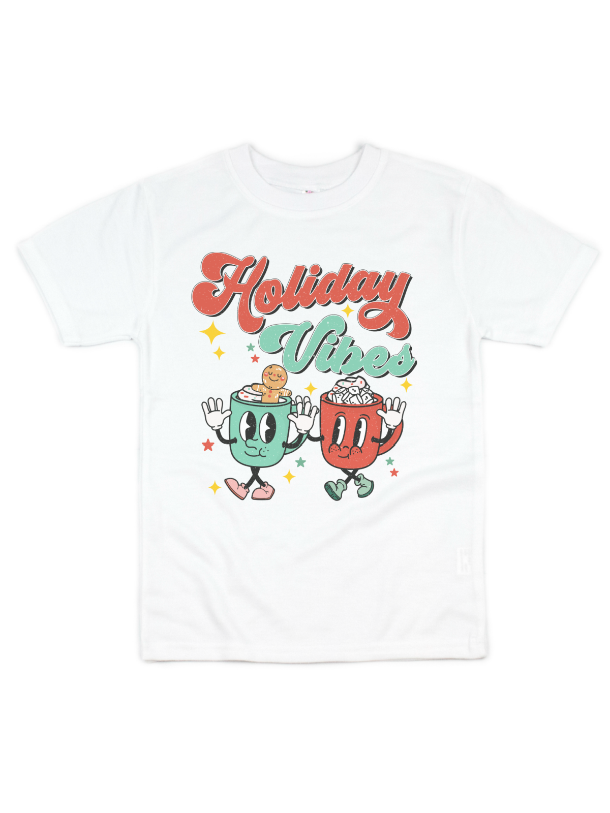 Holiday Vibes Kids Christmas Characters Shirt