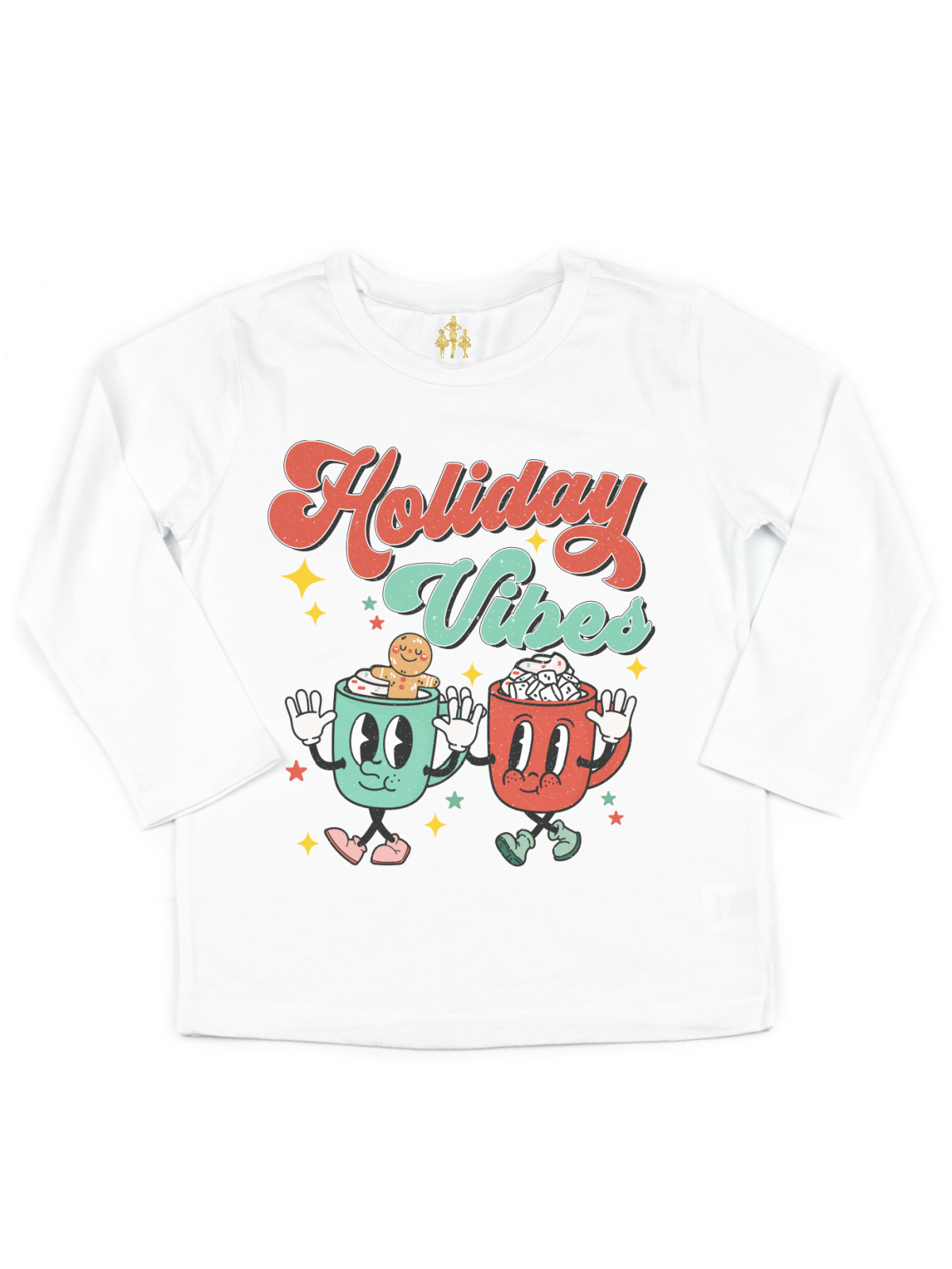 Holiday Vibes Kids Christmas Characters Shirt