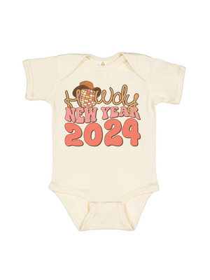 Howdy New Year 2024 Baby Bodysuit