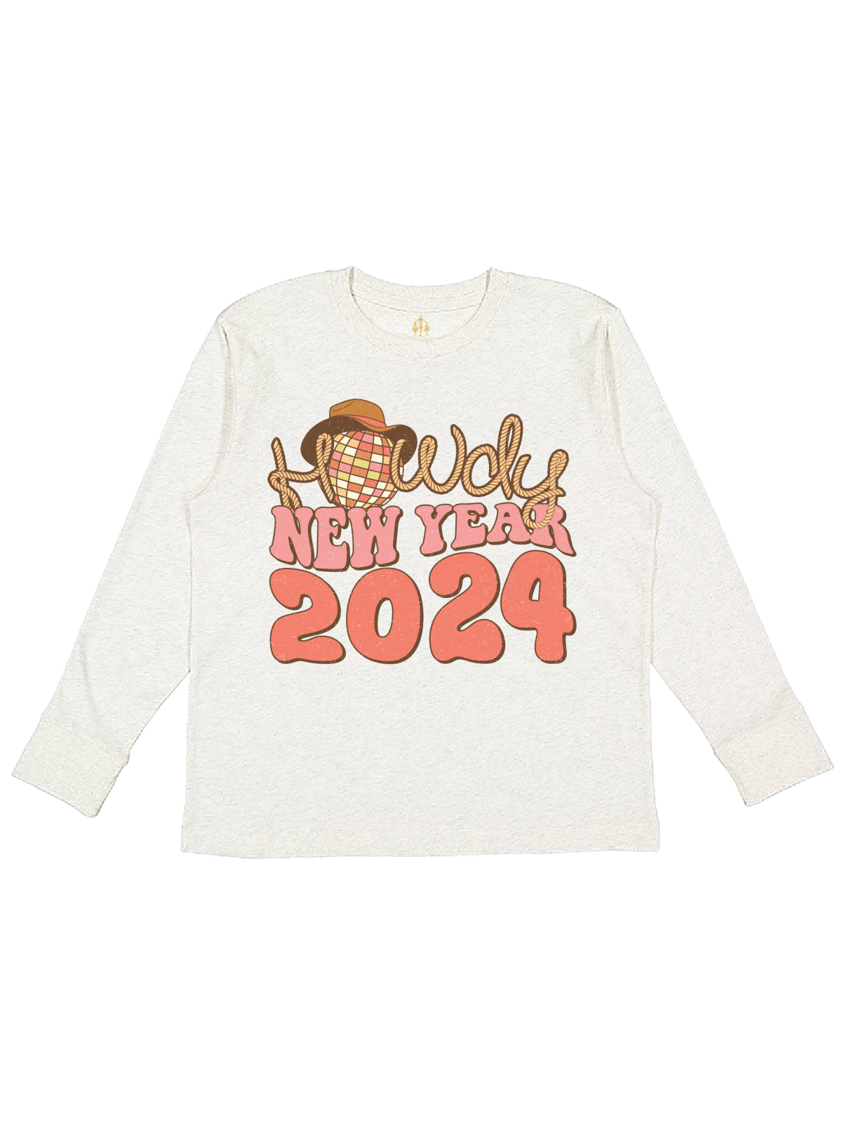 Howdy New Year 2024 Kids Long Sleeve Shirt
