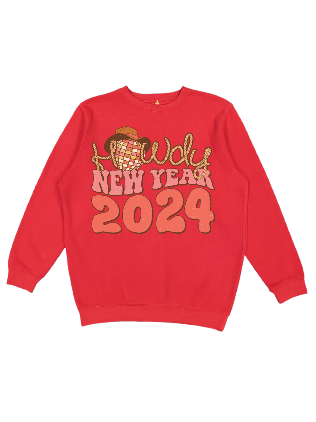 Howdy New Year 2024 Adult Shirt in Red