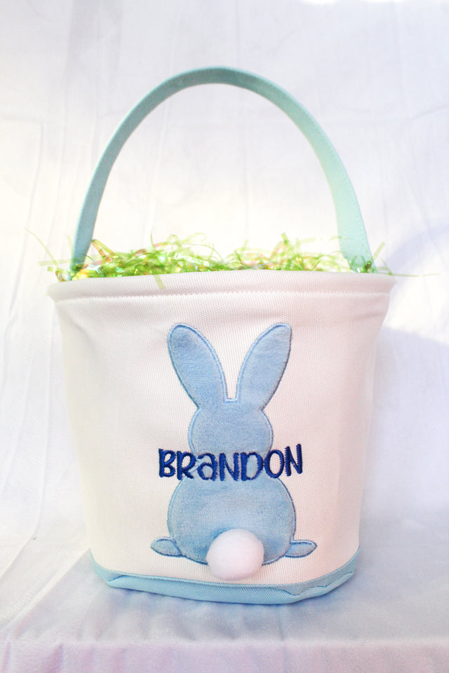 Personalized Kids Easter Bunny Basket Keepsake