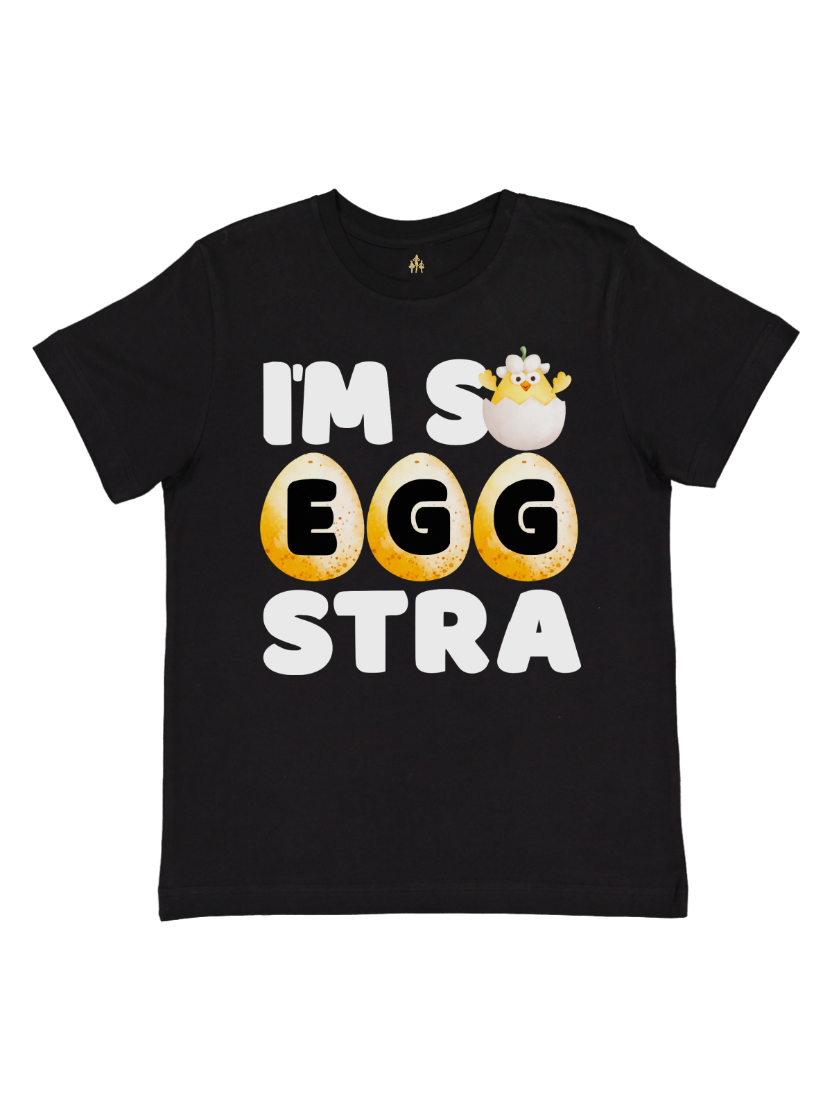 I'm So Eggstra Kids Easter Shirt in Black